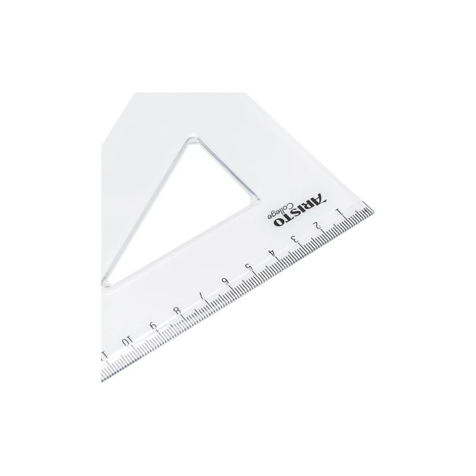 Driehoek Aristo 23620 200mm 30/60graden transparant