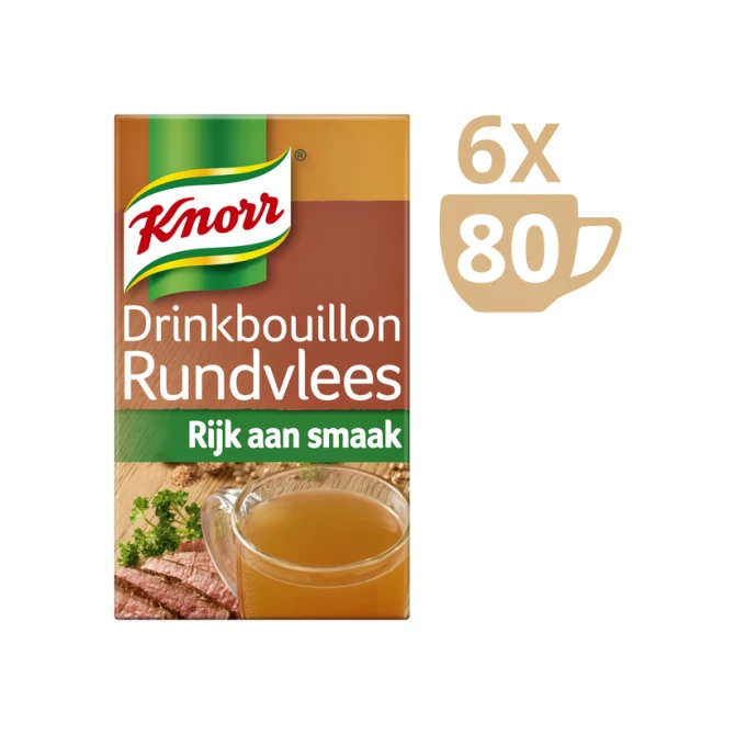 Drinkbouillon Knorr rundvlees 80 stuks
