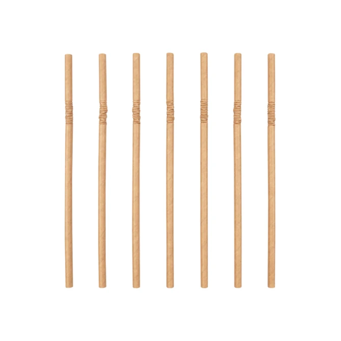 Drinkrietje IEZZY karton buigbaar Ø 6x240mm 100% fair 200 stuks bruin