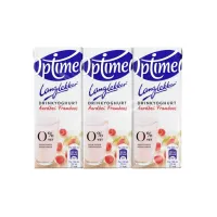Drinkyoghurt Optimel Langlekker aardbei framboos 20cl
