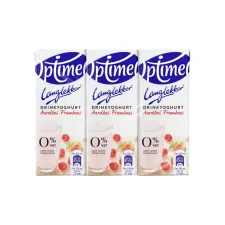 Drinkyoghurt Optimel Langlekker aardbei framboos 20cl