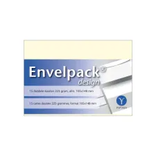 Dubbele kaart Papyrus Envelpack Design A6 105x148mm ivoor 894450 15 stuks
