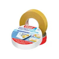 Dubbelzijdig knutseltape tesa® 10mx15mm beige in bewaarblik