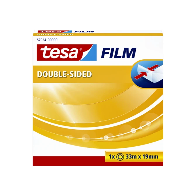 Dubbelzijdig plakband tesafilm® 33mx19mm transparant
