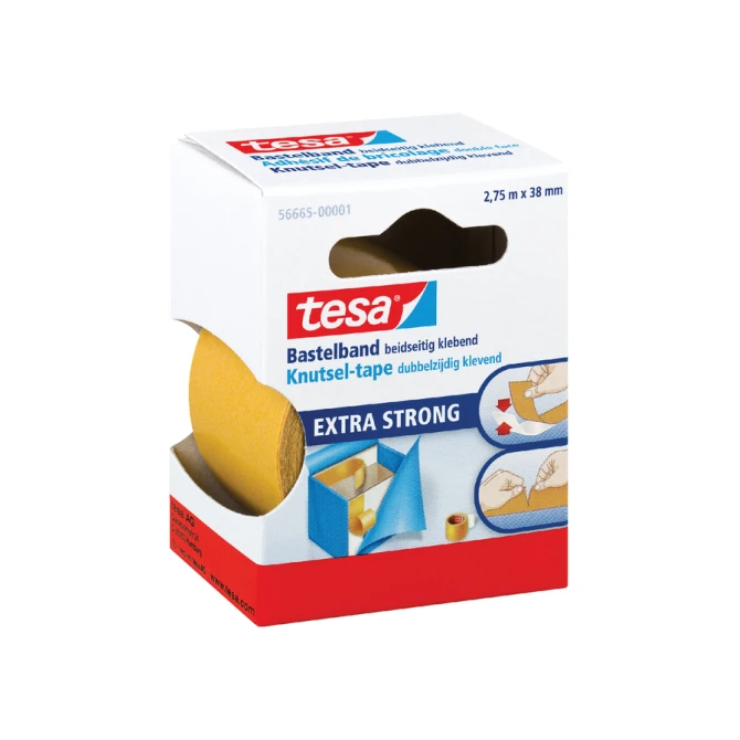 Dubbelzijdige knutseltape tesa® 2,75mx38mm transparant
