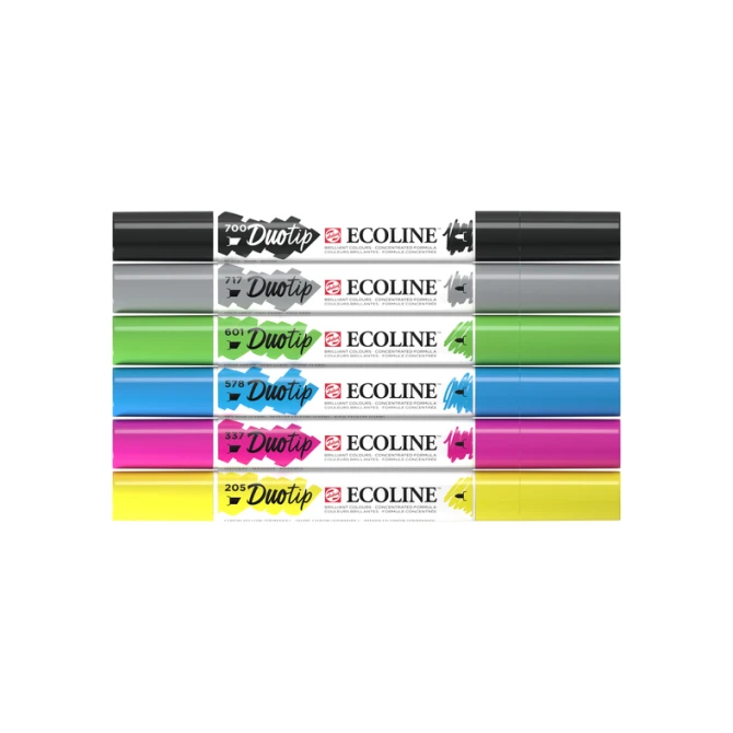 Duotip Talens Ecoline set à 6 stuks basis