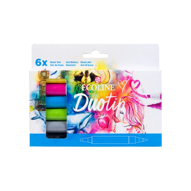 Duotip Talens Ecoline set à 6 stuks basis