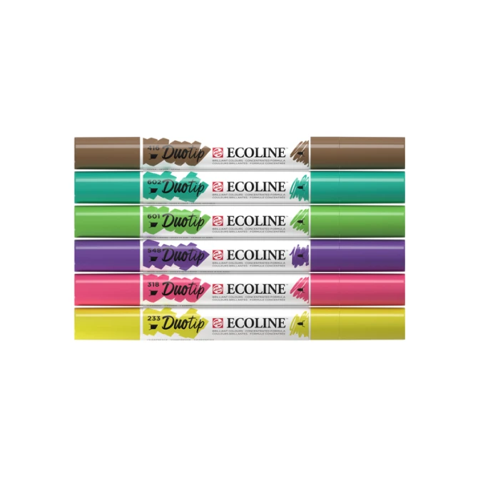 Duotip Talens Ecoline set à 6 stuks botanisch