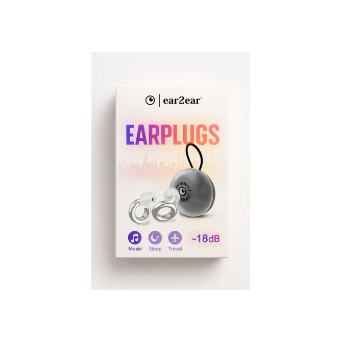 Earplug ear2ear 18dB zilver