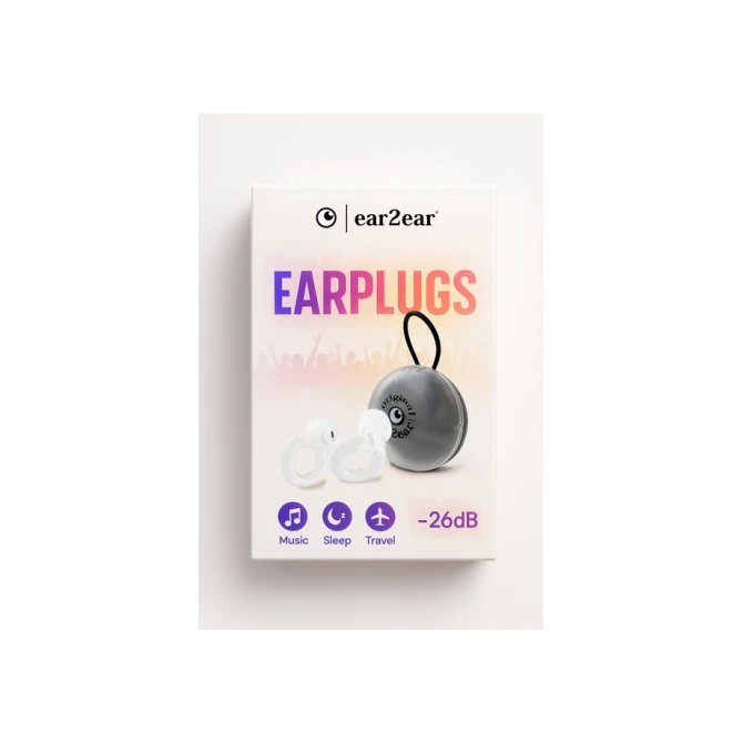 Earplug ear2ear 26dB transparant