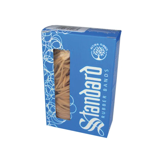Elastiek Standard Rubber Bands 68 140x5mm 50gr 28 stuks bruin