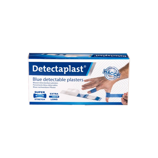 Elastische blauwe textielpleister Detectaplast 180x20mm 100 stuks