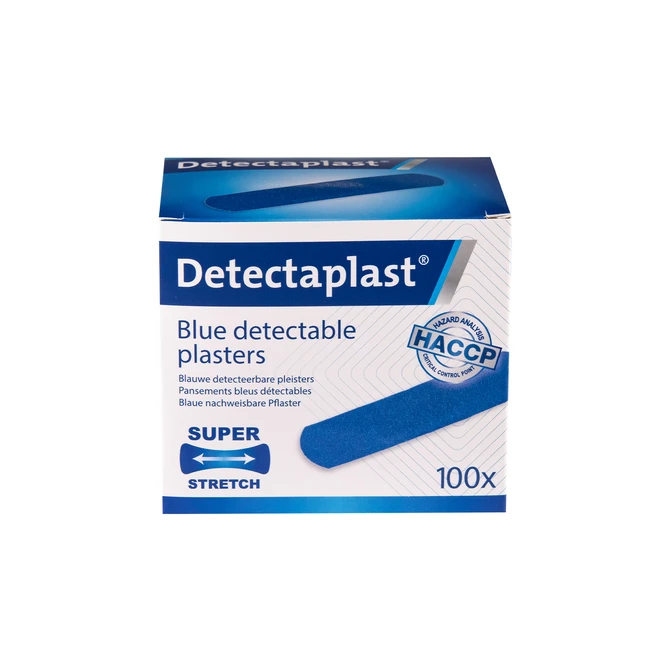 Elastische blauwe textielpleister Detectaplast 19x72mm 100 stuks