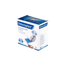 Elastische blauwe textielpleister Detectaplast 6cmx5m