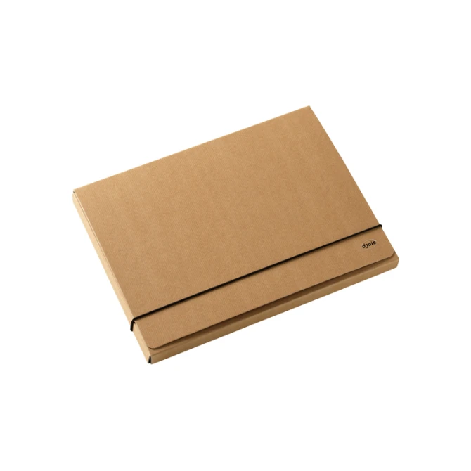 Elastobox Kraft Line A4 3 kleppen bruin