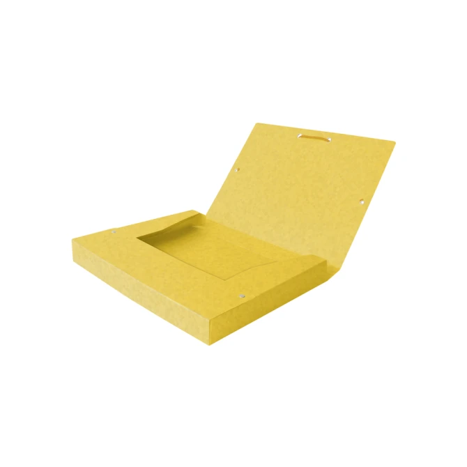 Elastobox Oxford Top File+ A4 40mm geel