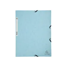 Elastomap Exacompta Aquarel A4 3 kleppen 400gr glanskarton blauw Elastomap Exacompta Aquarel A4 3 kleppen 400gr glanskarton blauw