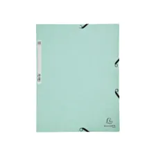Elastomap Exacompta aquarel A4 3 kleppen 400gr glanskarton groen Elastomap Exacompta aquarel A4 3 kleppen 400gr glanskarton groen