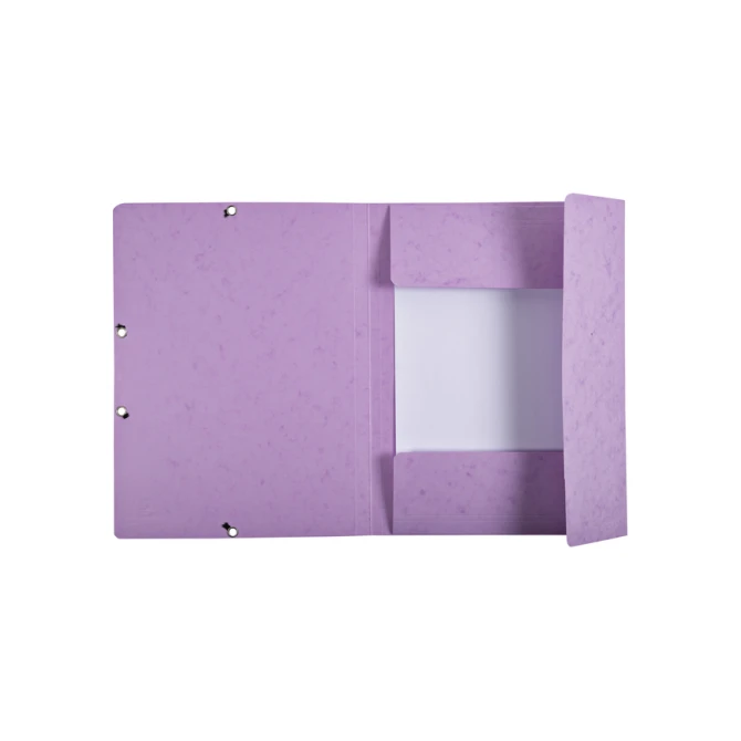 Elastomap Exacompta Aquarel A4 3 kleppen 400gr glanskarton lila