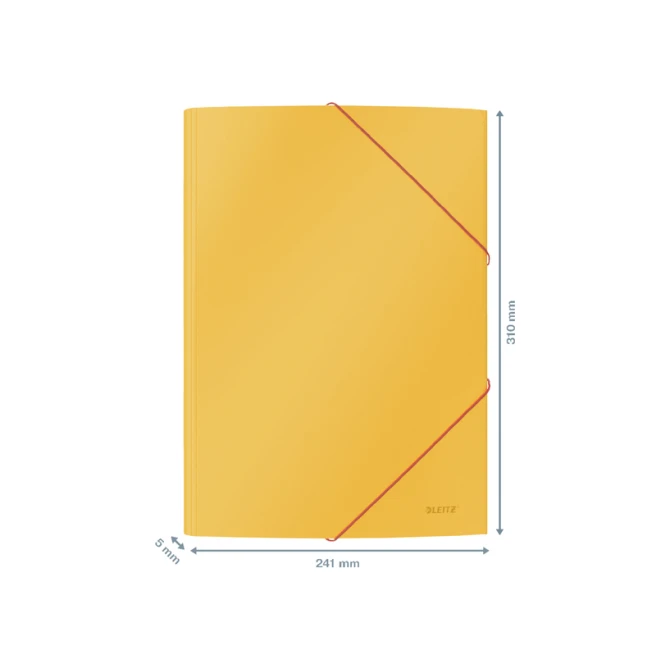 Elastomap Leitz Cosy A4 3-kleps geel