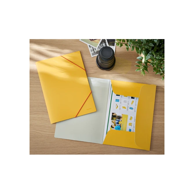 Elastomap Leitz Cosy A4 3-kleps geel