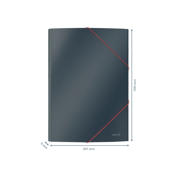 Elastomap Leitz Cosy A4 3-kleps grijs