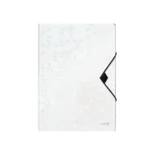 Elastomap Leitz WOW A4 3 kleppen PP wit Elastomap Leitz WOW A4 3 kleppen PP wit