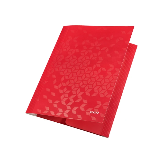 Elastomap Leitz WOW A4 3 kleppen rood