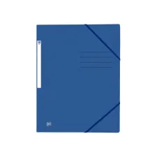 Elastomap Oxford Top File+ A4 3 kleppen 390gr blauw