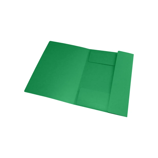 Elastomap Oxford Top File+ A4 3 kleppen 390gr groen
