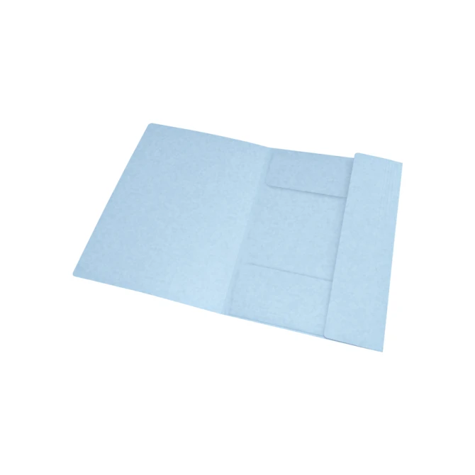 Elastomap Oxford Top File+ A4 3 kleppen 390gr pastel blauw