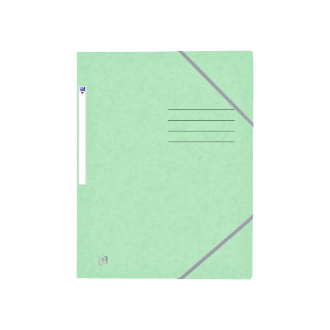 Elastomap Oxford Top File+ A4 3 kleppen 390gr pastel groen