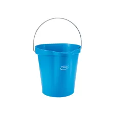 Emmer Vikan met schenktuit en maat 12l blauw