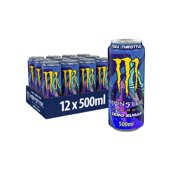 Energiedrank monster full throttle suikervrij blik 500ml