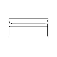 Envelop bank IEZZY C5/6 114x229mm gegomd wit 500 stuks