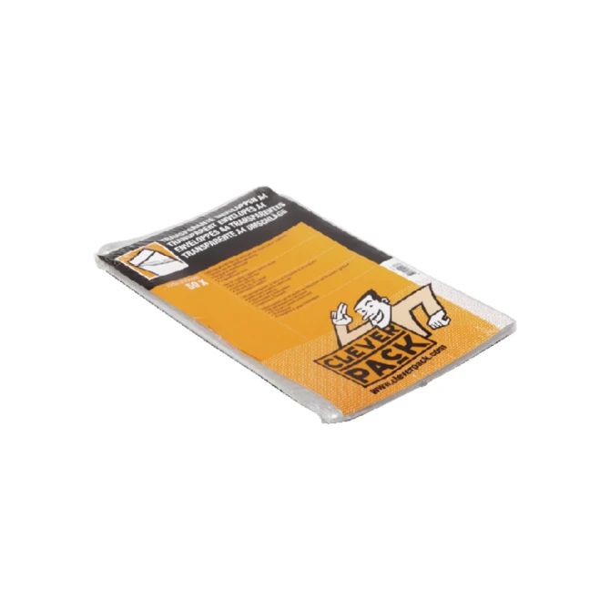 Envelop CleverPack akte A4 220x300mm zelfklevend transparant 50 stuks