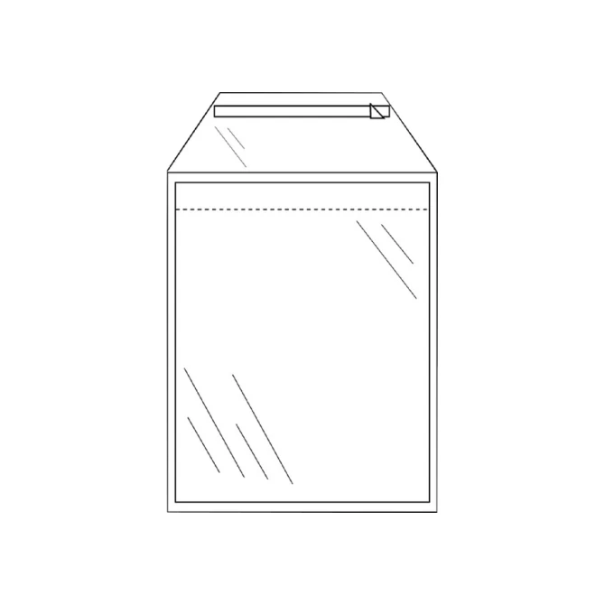 Envelop CleverPack akte A4 220x300mm zelfklevend transparant 50 stuks