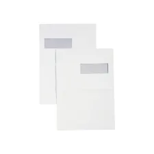 Envelop Hermes akte EA4 220x312mm venster links 4x11cm zelfklevend wit doos à 250 stuks