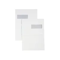 Envelop Hermes akte EA4 220x312mm venster rechts 4x11cm zelfklevend wit doos à 250 stuks