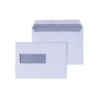 Envelop Hermes C5 162x229mm venster 4x11links 500 stuks