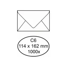 Envelop IEZZY bank C6 114x162mm gegomd wit 1000 stuks