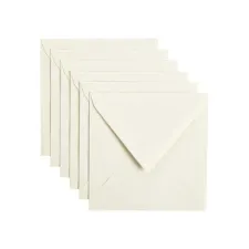 Envelop Papicolor 140x140mm anjerwit pak à 6 stuks