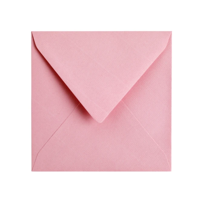 Envelop Papicolor 140x140mm babyroze pak à 6 stuks