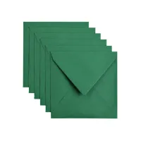 Envelop Papicolor 140x140mm dennengroen pak à 6 stuks