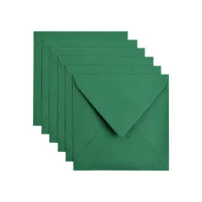 Envelop Papicolor 140x140mm dennengroen pak à 6 stuks