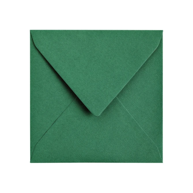 Envelop Papicolor 140x140mm dennengroen pak à 6 stuks