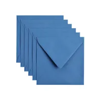 Envelop Papicolor 140x140mm donkerblauw pak à 6 stuks