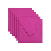 Envelop Papicolor 140x140mm felroze pak à 6 stuks