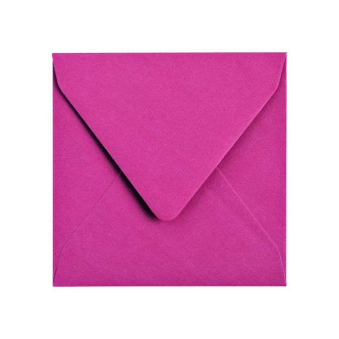 Envelop Papicolor 140x140mm felroze pak à 6 stuks
