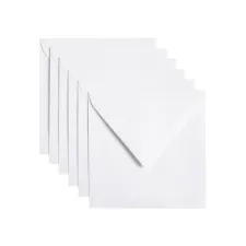 Envelop Papicolor 140x140mm kraft wit pak à 6 stuks